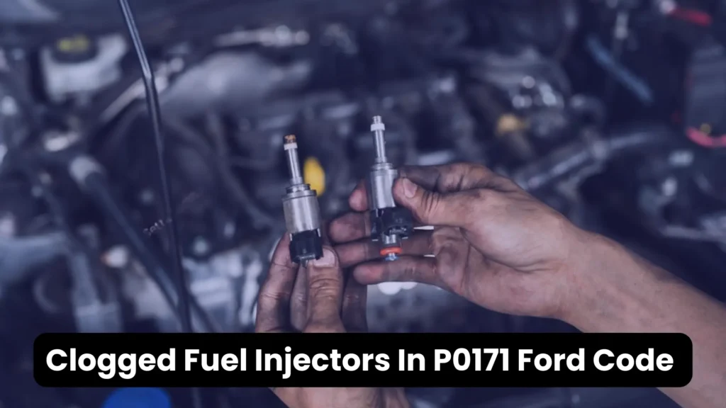 clogged fuel injectors in p0171 ford code
